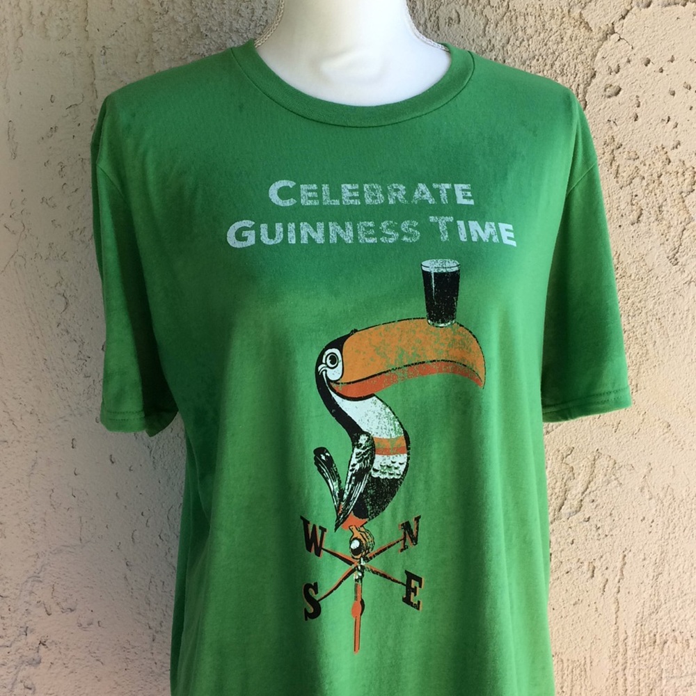 Celebrate Guinness Green Long T-Shirt Size L